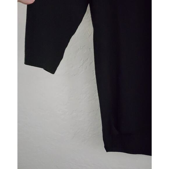 TOP/BLOUSE-TAHARI-Black-Netting Around Scoop Neck-3/4 Sleeve-Lightweight-SM - Picture 6 of 15